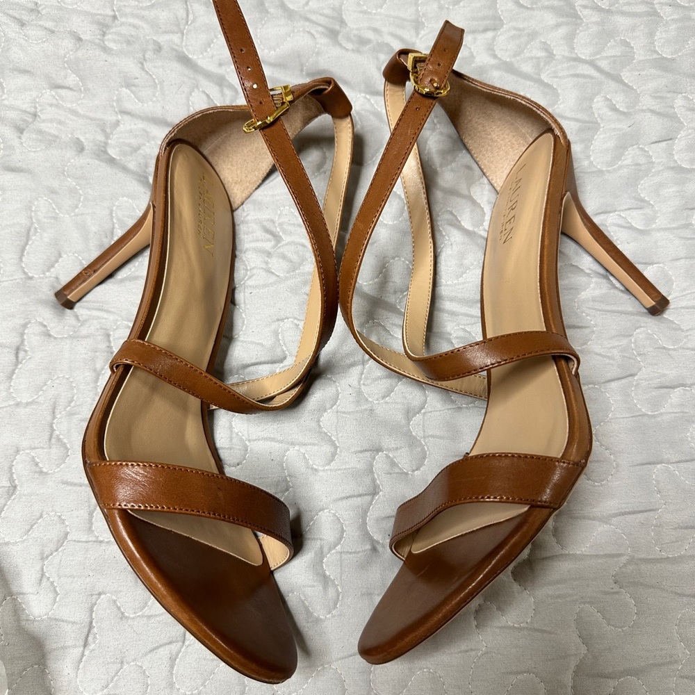 Ralph Lauren Brown Stiletto Heels Gabriele